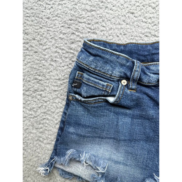 KanCan buttonfly short shorts denim sz small - Picture 3 of 9